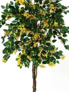 Bougainvillea, Kunstpflanze, gelb, 150cm