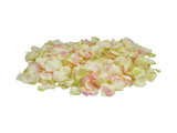 Rosenblätter, künstlich, gelb/pink, 500x