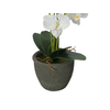 Orchidee, Kunstpflanze, weiß, 80cm