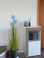 Alliumgras, Kunstpflanze, blau, 120 cm