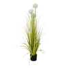 Alliumgras, Kunstpflanze, weiß, 120 cm