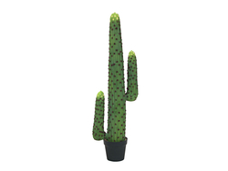 Mexikanischer Kaktus, Kunstpflanze, grün, 117cm