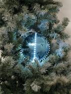 LED Snowball 15cm, eisblau