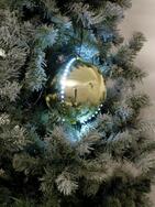 LED Snowball 15cm, gold