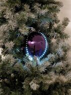 LED Snowball 15cm, lila