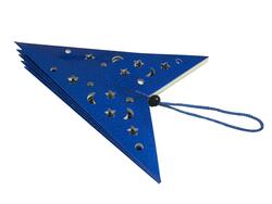 Stern Laterne, Papier, blau, 50 cm
