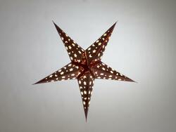 Stern Laterne, Papier, rot, 50 cm