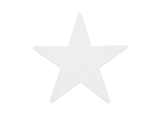 Silhouette Stern, weiß, 58cm