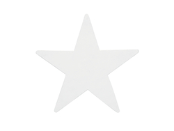 Silhouette Stern, weiß, 58cm