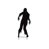 Silhouette Metall Zombie Mann, 135cm