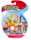 Pokémon - Battle Figure Set - Raichu, Morpeko (Pappsattmuster) & Evoli