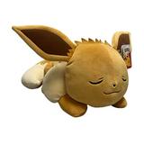 Pokemon Plüschtier - Pokémon schlafendes Evoli Plüschfigur ca. 45 cm