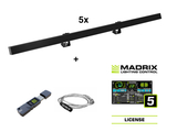 Set 5x LED PR-100/32 Pixel DMX Rail sw + Madrix Software