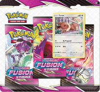 Pokemon Fusion Strike 3 Pack Blister Evee Espeon Englisch