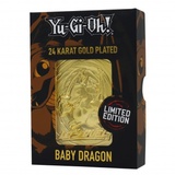 Yugioh Yu-Gi-Oh! 24 Karat Gold plattiert Metalplatte Baby Dragon *LIMITIERTE EDITION*