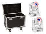 Set 2x LED TMH-H90 Hybrid Moving-Head Spot/Wash COB ws + Case