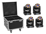Set 4x LED TMH-H90 + Case mit Rollen