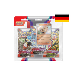 Pokemon Karten Karmesin & Purpur SV1DE 3-Pack Blister - Arkani (deutsch)