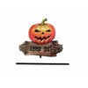 Halloween Bodenstecker Kürbis "KEEP OUT", 50cm