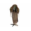 Halloween Figur Hexe buckelig, animiert, 145cm