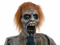 Halloween Figur Zombie mit Kettensäge, animiert, 170cm