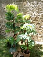 Fächerpalme, Kunstpflanze, 130cm