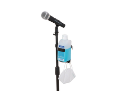 Set Mikrofonständer für Desinfektionsmittel, schwarz