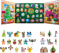 Pokemon Happy Holidays Adventskalender 2023 Figuren und Weihnachtsdekoration