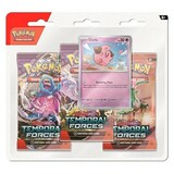 Pokemon Scarlet & Violet 5 - Temporal Forces - Cleffa 3-Pack-Blister - EN