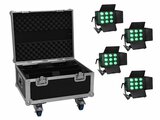 Set 4x LED CLS-9 QCL RGB/WW 9x7W + Case