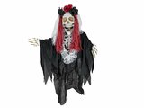 Halloween Figur Skelett La Catrina, animiert, 100cm