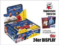 Topps Superstars Season 23/24 Trading Cards Display