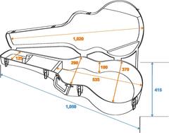 ABS-Case für Klassik-Gitarre