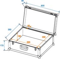 Universal-Koffer-Case Tour Lock schwarz