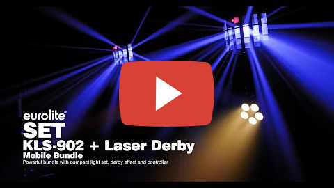 Set LED KLS-902 + Laser Derby Mobile Bundle