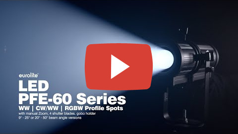 LED PFE-60 RGBW Profile Spot 20-50°